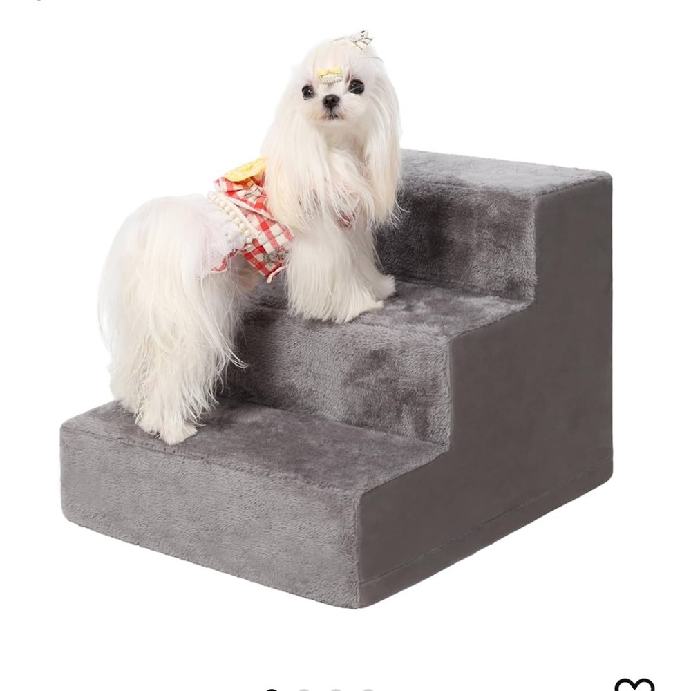 Stairs For Small Dogs 13.5'' 3-Step Pet Stairs For High Beds and Couches